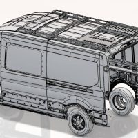 Ford Transit 148po (moyen), toit moyen, rack de toit – Image 3