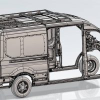 Ford Transit 148po (moyen), toit moyen, rack de toit – Image 2